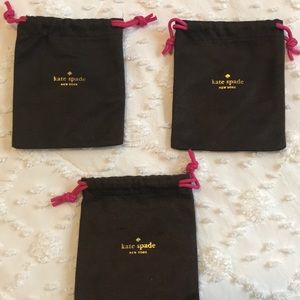 3 medium sized Kate Spade jewelry bags